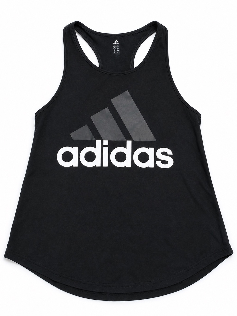 Adidas Women's Black Logo Racerback Tank Top Size Small Athletic Workout Gym